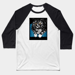 Fat Tiger Cat Baseball T-Shirt